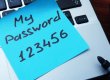password on sticky note