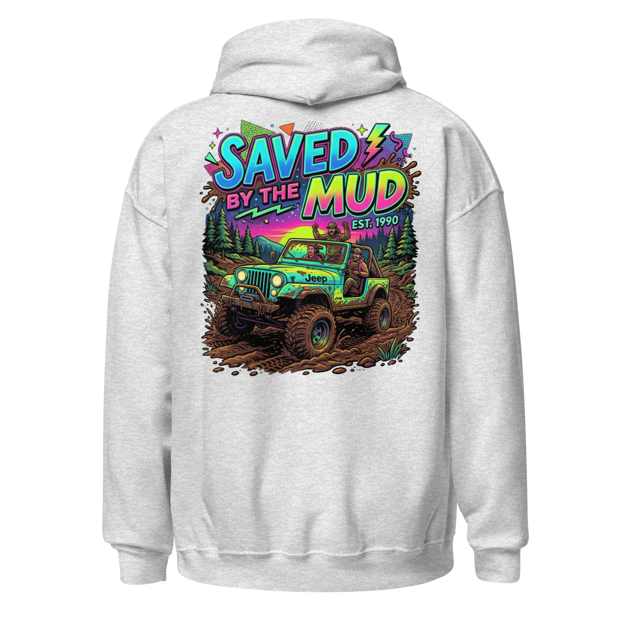 Saved By The Mud Back Hoodie - Image 6