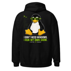 Dont Need Windows Back Hoodie