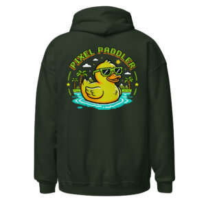 Pixel Paddler Back Hoodie