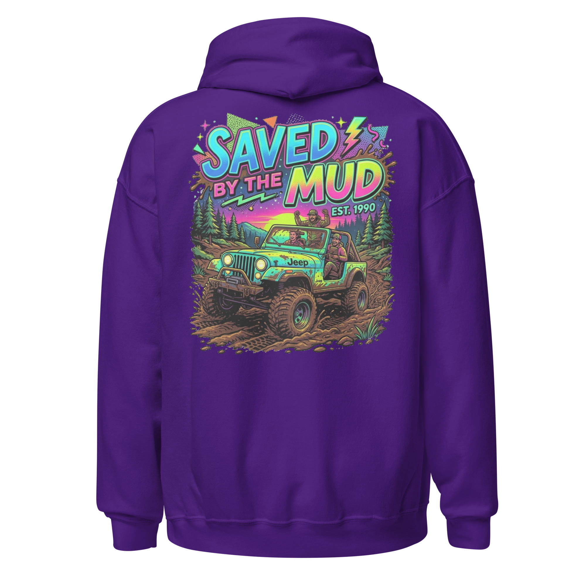 Saved By The Mud Back Hoodie - Image 2