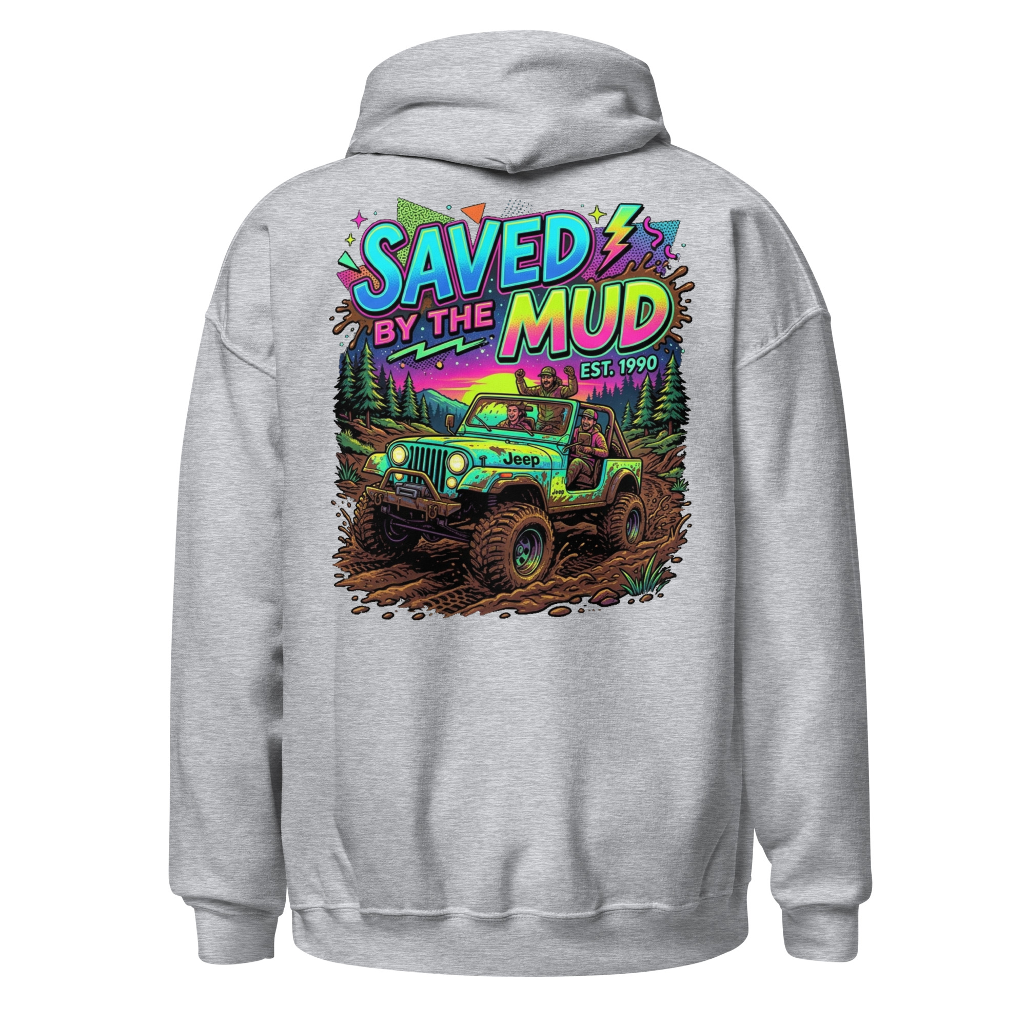Saved By The Mud Back Hoodie - Image 4